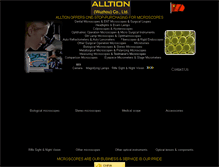 Tablet Screenshot of alltion-microscope.com